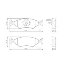 PASTILHA DE FREIO DIANTEIRA LONAFLEX - P-648 -