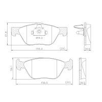 PASTILHA DE FREIO DIANTEIRA LONAFLEX - P-652-B BOSCH