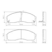 PASTILHA DE FREIO DIANTEIRA LONAFLEX - P-685 TEVES