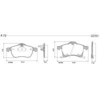 PASTILHA DE FREIO DIANTEIRA LONAFLEX - P-71 VARGA;VARGA