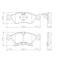 PASTILHA DE FREIO DIANTEIRA LONAFLEX - P-767 - 0 C70 S40 V50