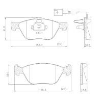 PASTILHA DE FREIO DIANTEIRA LONAFLEX - P-771 -