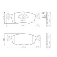 PASTILHA DE FREIO DIANTEIRA LONAFLEX - P-85 -