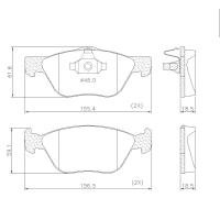 PASTILHA DE FREIO DIANTEIRA LONAFLEX - P-91 -