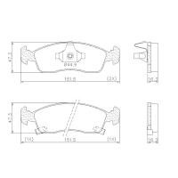 PASTILHA DE FREIO DIANTEIRA LONAFLEX - P-92 - BRAVO