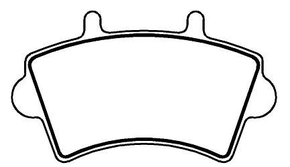 PASTILHA DE FREIO DIANTEIRO ECOPADS - ECO1258 -  TOPIC