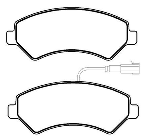 PASTILHA DE FREIO DIANTEIRO ECOPADS - ECO1617 - FRONTIER