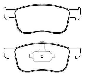 PASTILHA DE FREIO DIANTEIRO ECOPADS - ECO1618 -