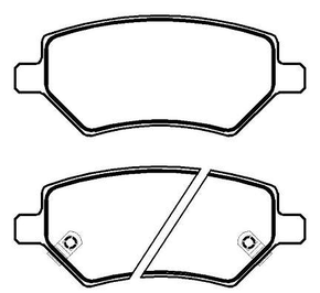 PASTILHA DE FREIO DIANTEIRO ECOPADS - ECO1620 -