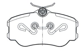 PASTILHA DE FREIO DIANTEIRO SPEED BRAKE - SNA-222 -