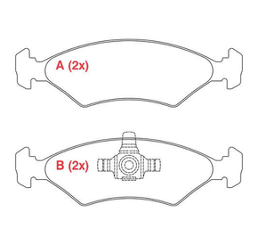 PASTILHA DE FREIO DIANTEIRO SPEED BRAKE - SNA-505 -