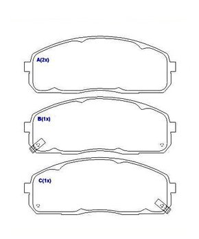 PASTILHA DE FREIO DIANTEIRO SPEED BRAKE - SNA-902 -