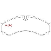 PASTILHA DE FREIO DIANTEIRO TRASEIRO WILLTEC - FP732