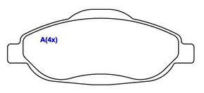 PASTILHA DE FREIO DIANTEIRO TRW - GDB3195 - PASTILHA DE FREIO DIANTEIRO TRW - GDB3195 -