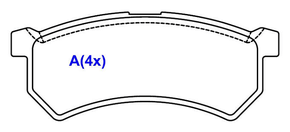 PASTILHA DE FREIO DIANTEIRO TRW - GDB9033 PASTILHA DE FREIO DIANTEIRO TRW - GDB9033