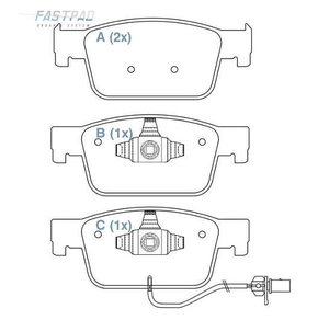PASTILHA DE FREIO DIANTEIRO TRW - RCPT14290 SISTEMA NISSIN