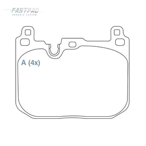 PASTILHA DE FREIO DIANTEIRO WILLTEC - FP1005 -  GL