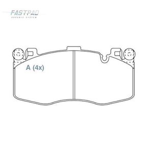 PASTILHA DE FREIO DIANTEIRO WILLTEC - FP1018 -