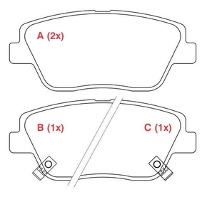 PASTILHA DE FREIO DIANTEIRO WILLTEC - FP1047 -