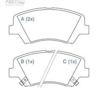 PASTILHA DE FREIO DIANTEIRO WILLTEC - FP170 -