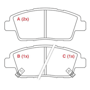 PASTILHA DE FREIO DIANTEIRO WILLTEC - FP173 -