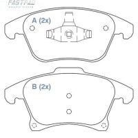 PASTILHA DE FREIO DIANTEIRO WILLTEC - FP175 -  C5  2  ROVER EVOQUE