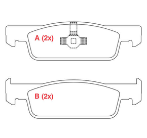 PASTILHA DE FREIO DIANTEIRO WILLTEC - FP211 - F  TAOS