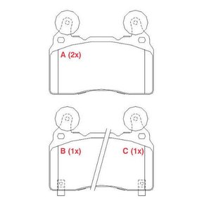 PASTILHA DE FREIO DIANTEIRO WILLTEC - FP217 -
