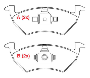 PASTILHA FREIO DIANTEIRO CLASSE B GLA-CLASS WILLTEC - FP251