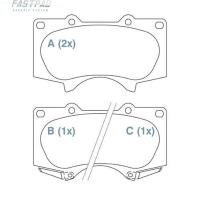 PASTILHA DE FREIO DIANTEIRO WILLTEC - FP264