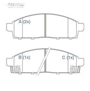 PASTILHA DE FREIO DIANTEIRO WILLTEC - FP610 - LAND CRUISER