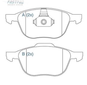 Pastilha De Freio Dianteiro Willtec - Fp708 - C30 \ C70 \ Ecosport \ Focus \ S40 \ V50 