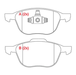 PASTILHA DE FREIO DIANTEIRO WILLTEC - FP696 -