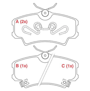 PASTILHA DE FREIO DIANTEIRO WILLTEC - FP708PA -