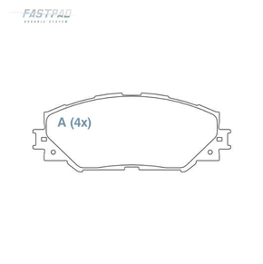 PASTILHA DE FREIO DIANTEIRO WILLTEC - FP71 -