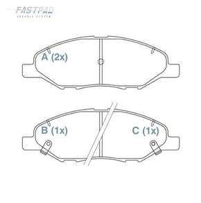 PASTILHA DE FREIO DIANTEIRO WILLTEC - FP711 - PRIUS