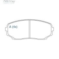 PASTILHA DE FREIO DIANTEIRO WILLTEC - FP740 - T6