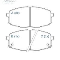 PASTILHA DE FREIO DIANTEIRO WILLTEC - FP751 -