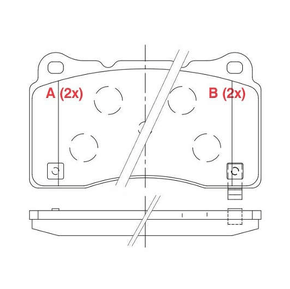 PASTILHA DE FREIO DIANTEIRO WILLTEC - FP764 -  I30