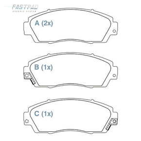 PASTILHA DE FREIO DIANTEIRO WILLTEC - FP845 - Q3