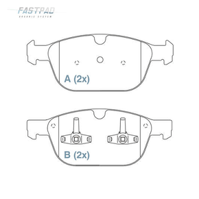 PASTILHA DE FREIO DIANTEIRO WILLTEC - FP886 -