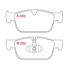 PASTILHA FREIO DIANTEIRO WILLTEC - PW1019 - S90 X0 XC60 XC90