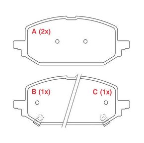 PASTILHA DE FREIO DIANTEIRO WILLTEC - PW1043 -