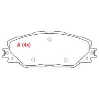 PASTILHA DE FREIO DIANTEIRO WILLTEC - PW157 - A5