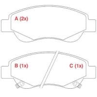 Pastilha De Freio Dianteiro Willtec - Pw208 - J2 