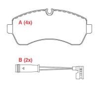 PASTILHA DE FREIO DIANTEIRO WILLTEC - PW198 -