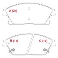 PASTILHA DE FREIO DIANTEIRO WILLTEC - PW237 -