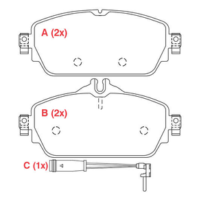 PASTILHA DE FREIO DIANTEIRO WILLTEC - PW257 -