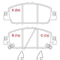 PASTILHA DE FREIO DIANTEIRO WILLTEC - PW260 -