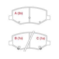 PASTILHA DE FREIO DIANTEIRO WILLTEC - PW266 -